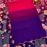 4 coloured Sarees