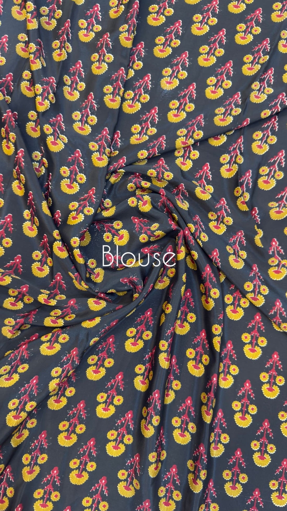 Ajrakh Design In Crepe Silk